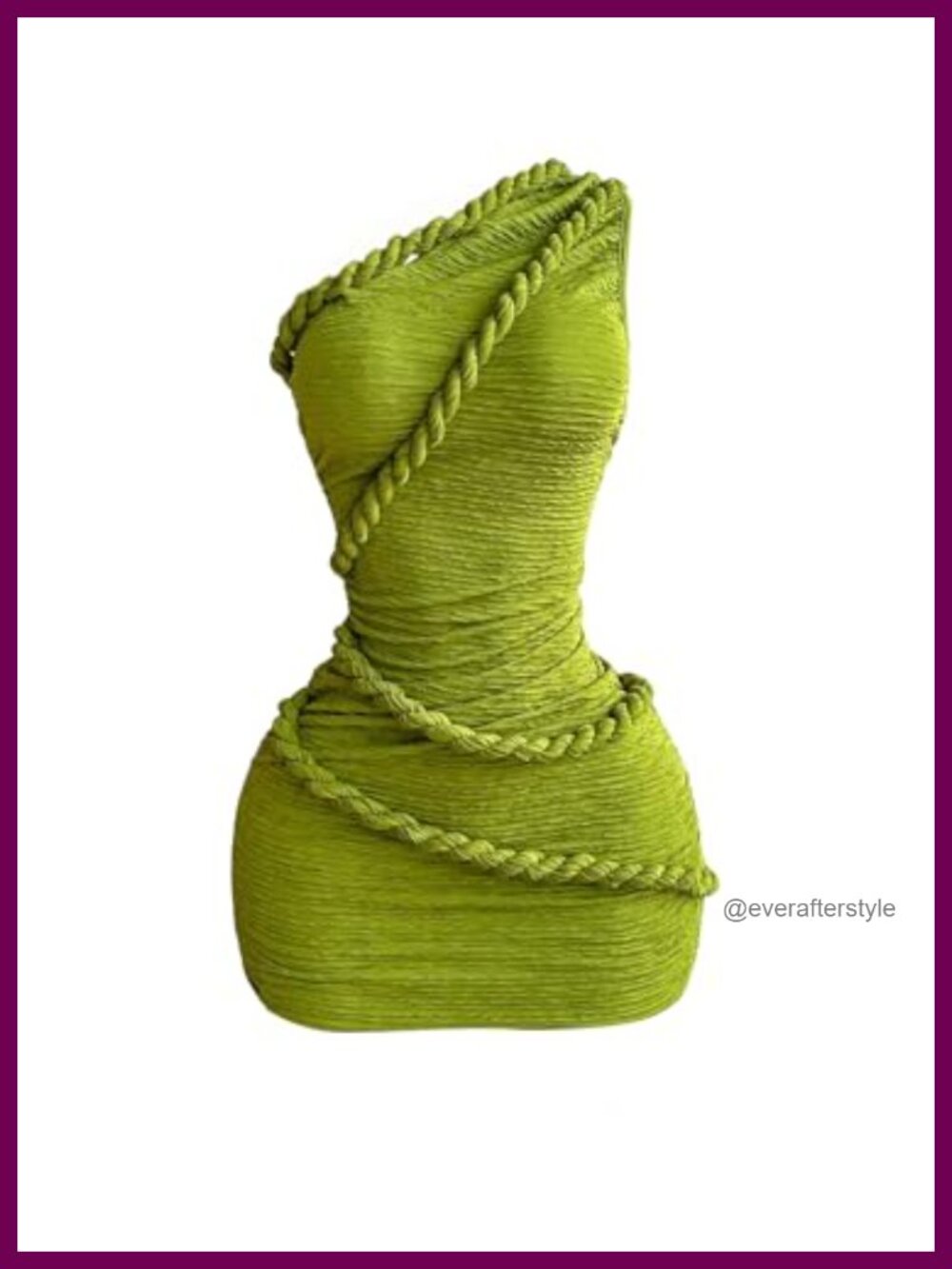 Sleeveless One Shoulder Mini Dress Twist Straps Bodycon Casual Summer